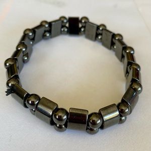 Genuine Magnetic Hematite Stretch Bracelet